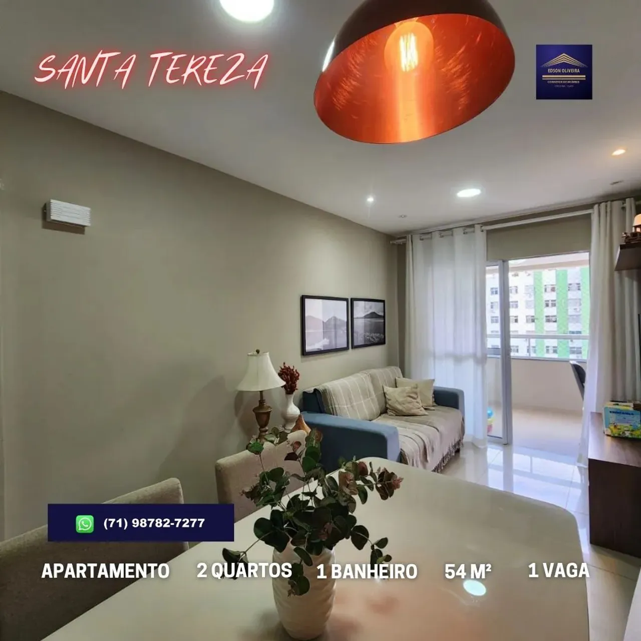 APARTAMENTO 2 QUARTOS (1 SUÍTE), 54M², EM SANTA TERESA