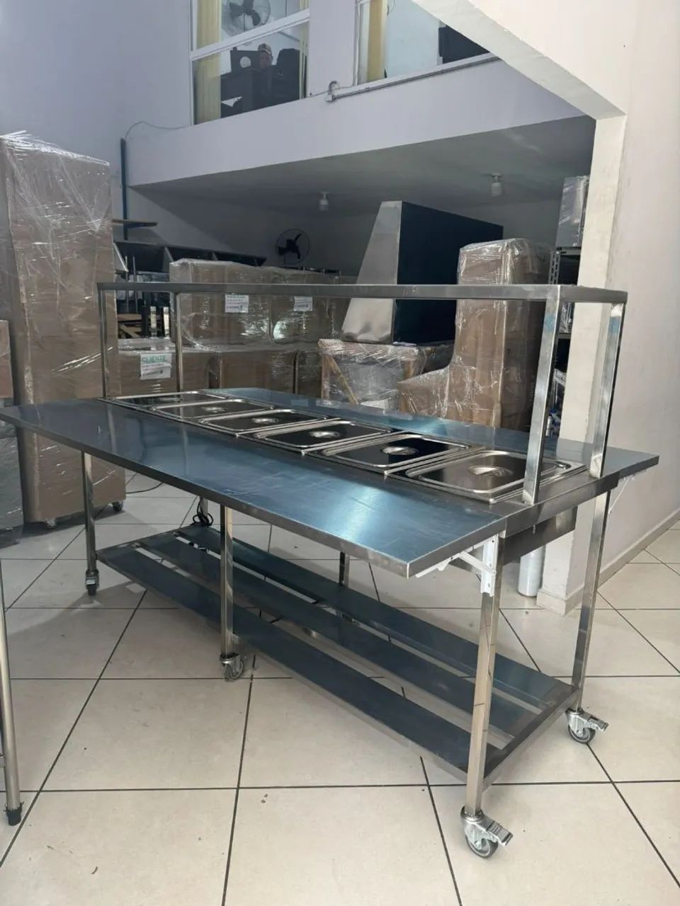 Buffet em aço inox banho Maria  - Foto 2