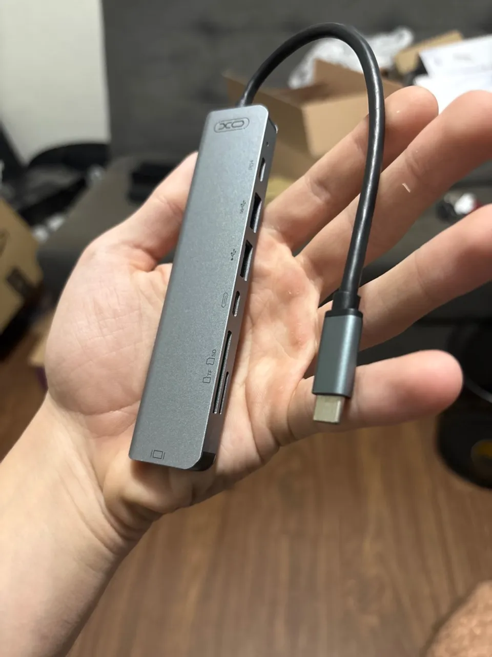 Adaptador USB-C Hub 7 em 1 - Expanda suas conexões!
