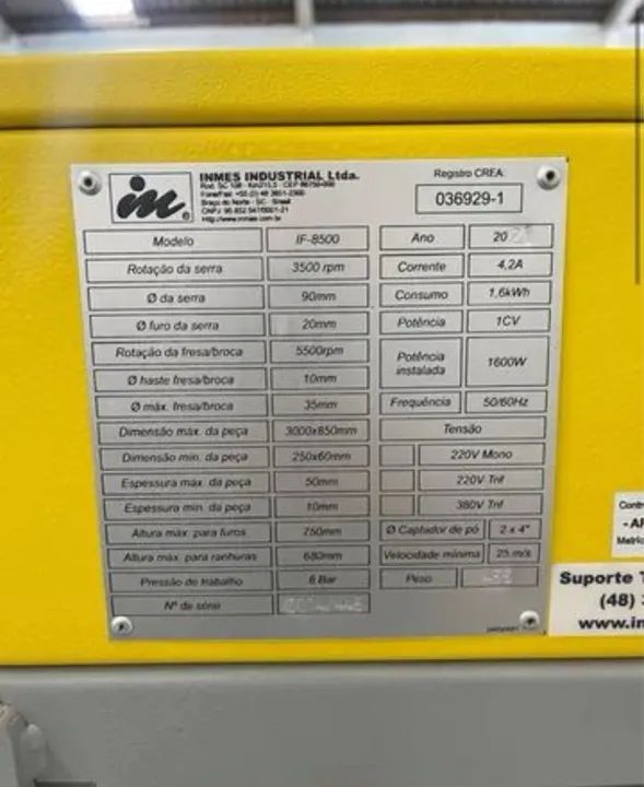 Centro de furação  If 8500 inmes  2021 - Foto 2