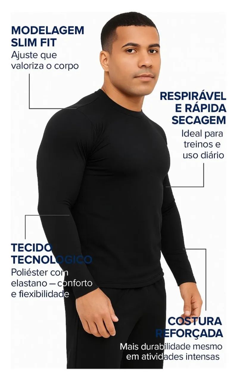 Blusa UV Manga Longa  - Foto 3