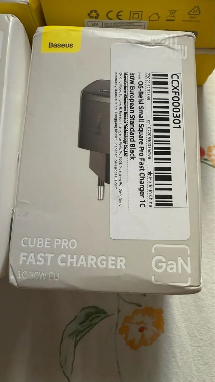 Carregador Baseus Cube Pro 30W Gan Fast Charger 1C - Foto 2