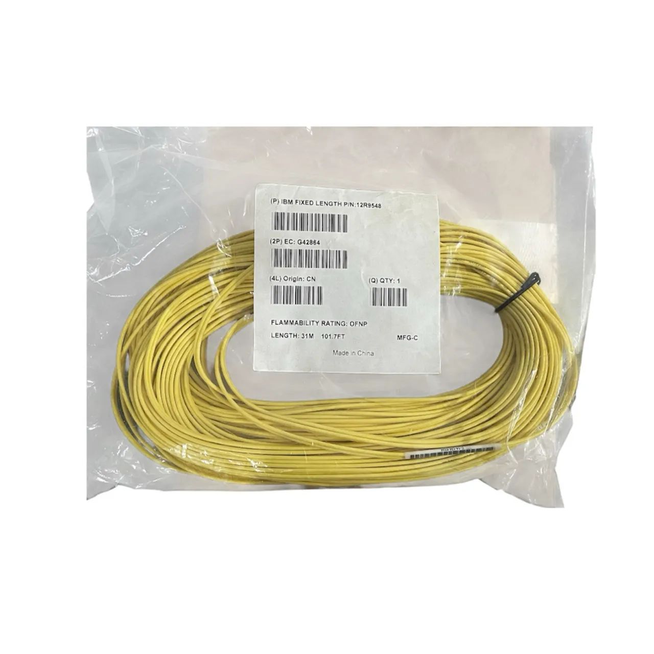 cabo de fibra IBM 12R9548 31M LC para LC - Amarelo 9/125