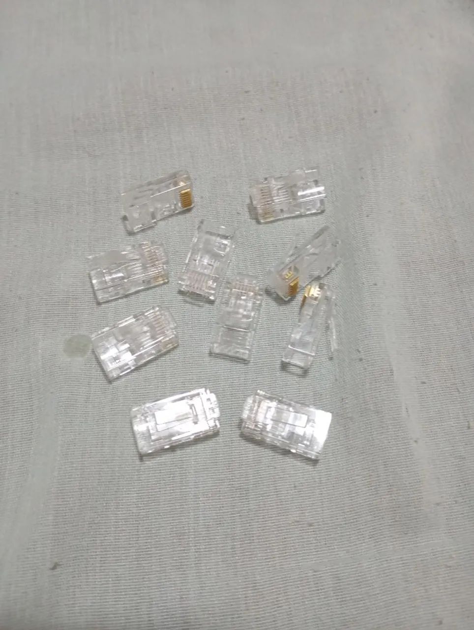 Climpador Alicate para Cabo de Internet RJ45 + 10 Clipes de Brinde - Foto 2