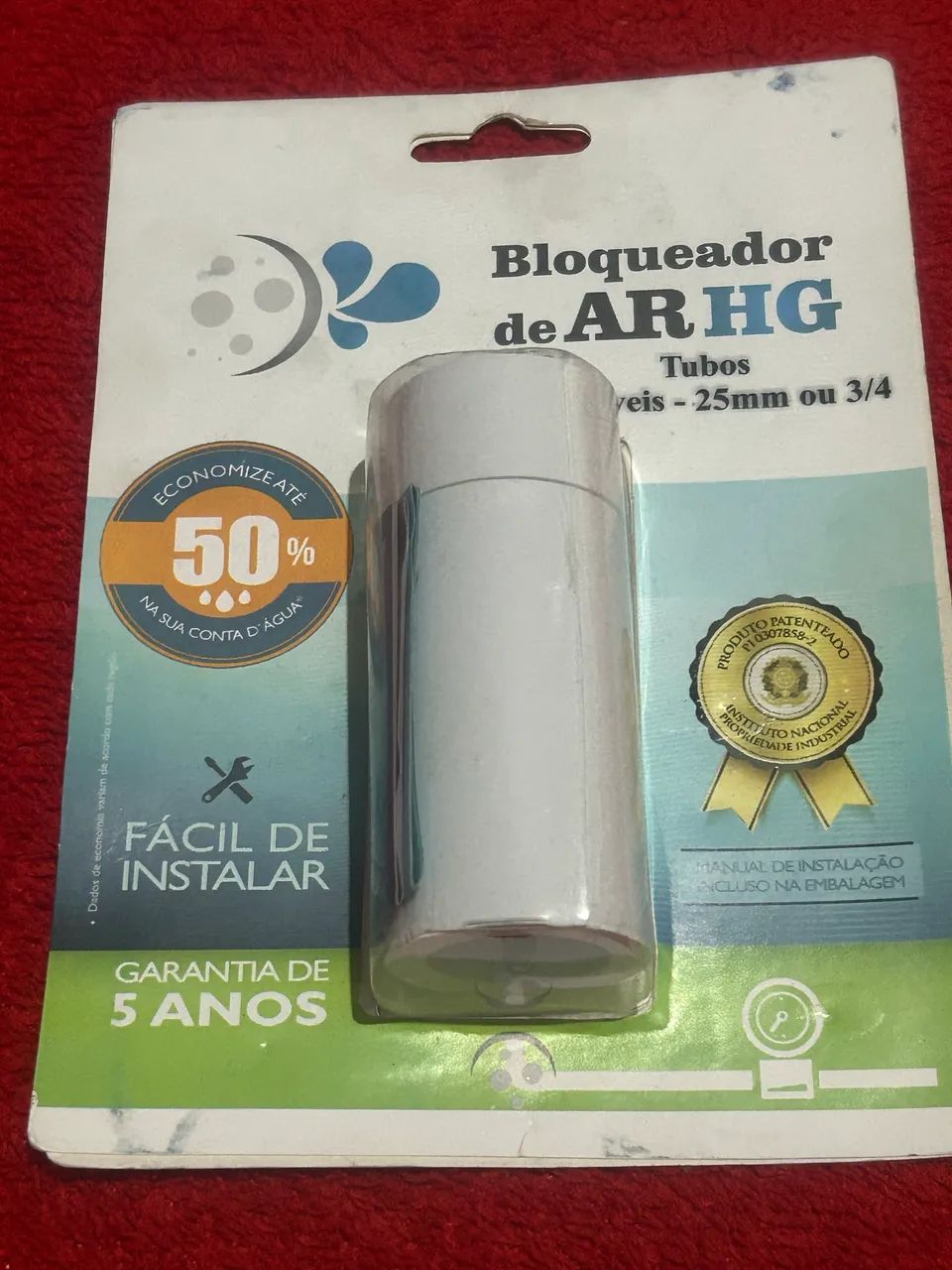 Bloqueador de ar HG para tubos de 25 ou 3/4 - Foto 4