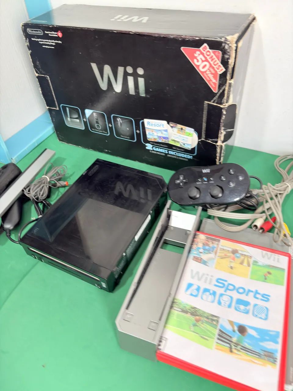 Console Nintendo Wii com Jogos e Acessórios