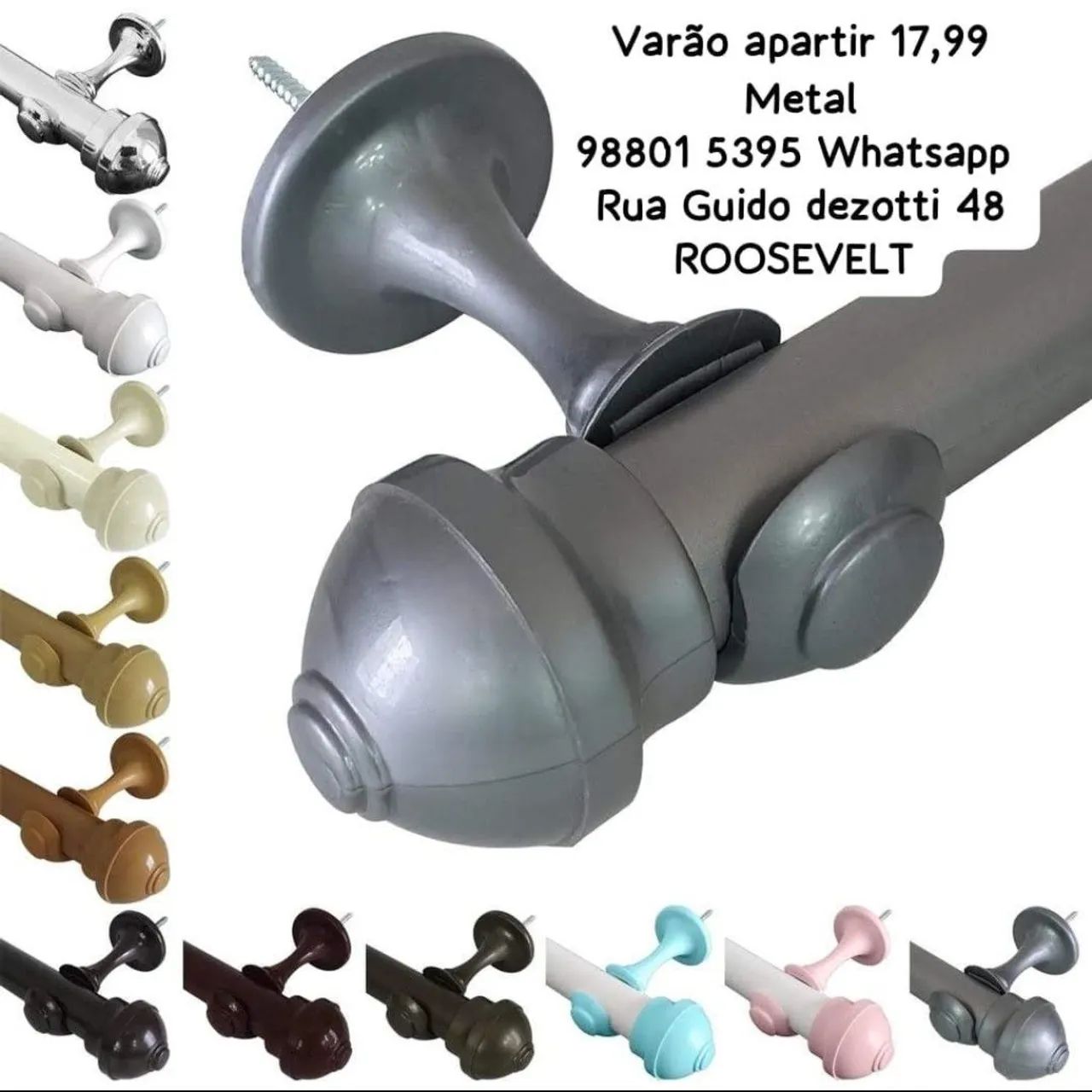 Varão de Cortina - Diversas Cores