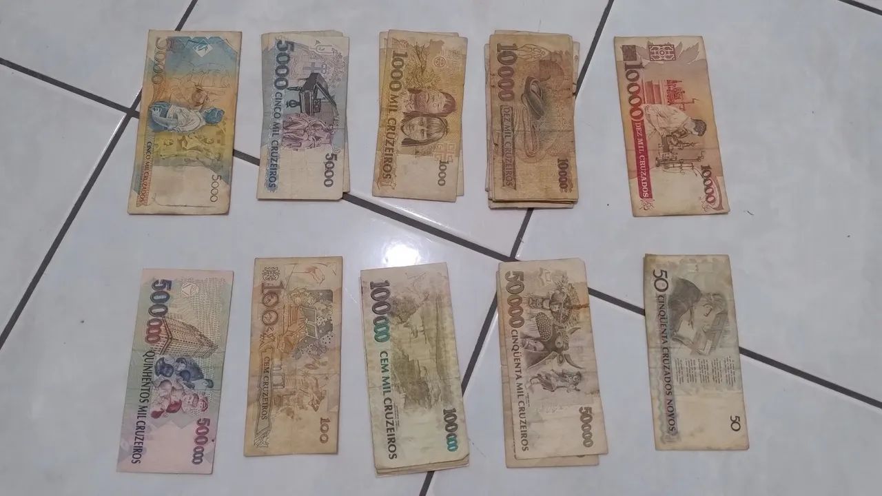 Notas antigas de Cruzeiro e Cruzado - Foto 2