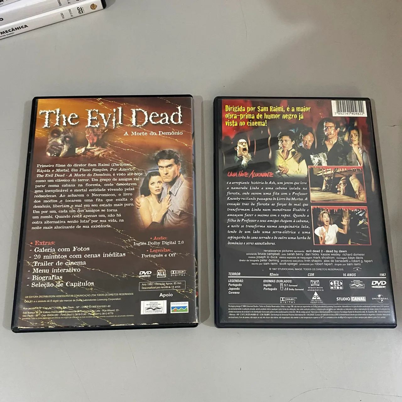 DVD A Morte do Demônio e Uma Noite Alucinante 2 - Sam Raimi