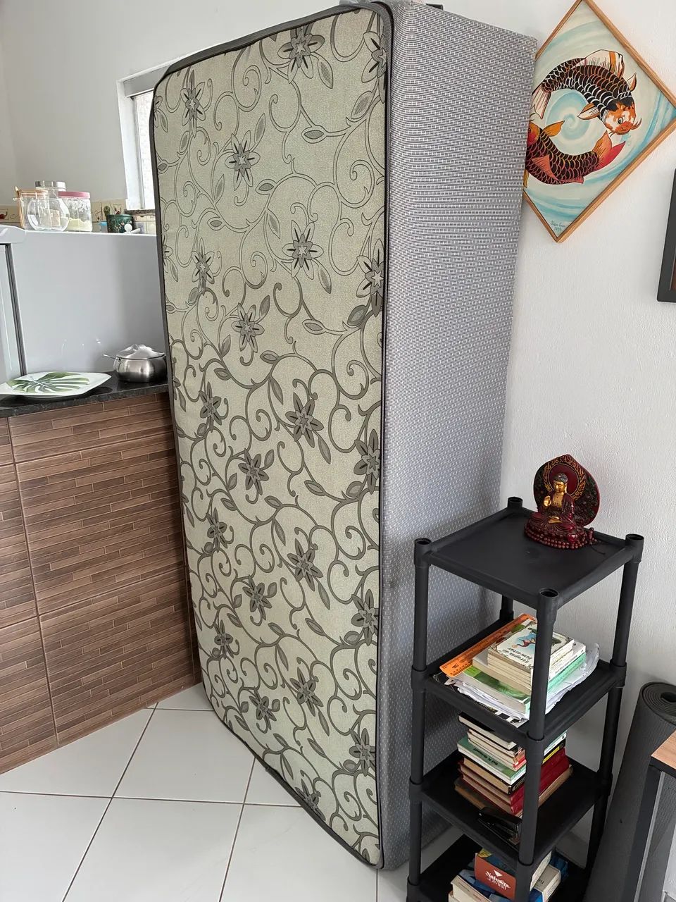 Base box cama solteiro em excelente estado