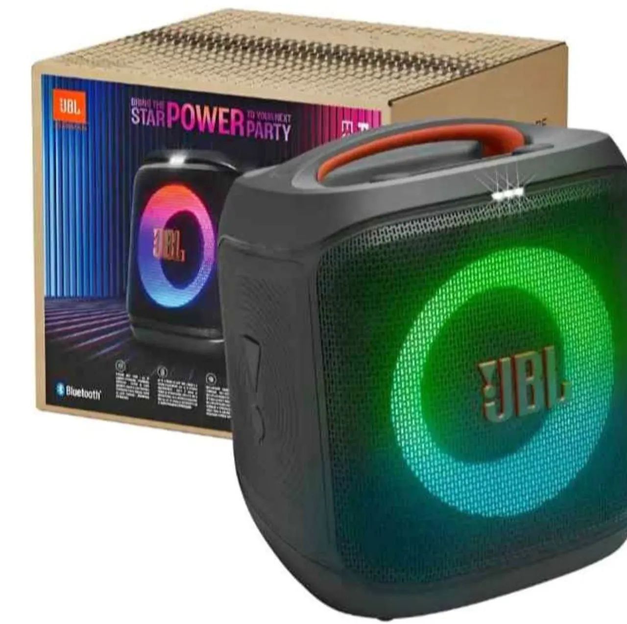 Jbl partybox 2 completa 2 microfone
