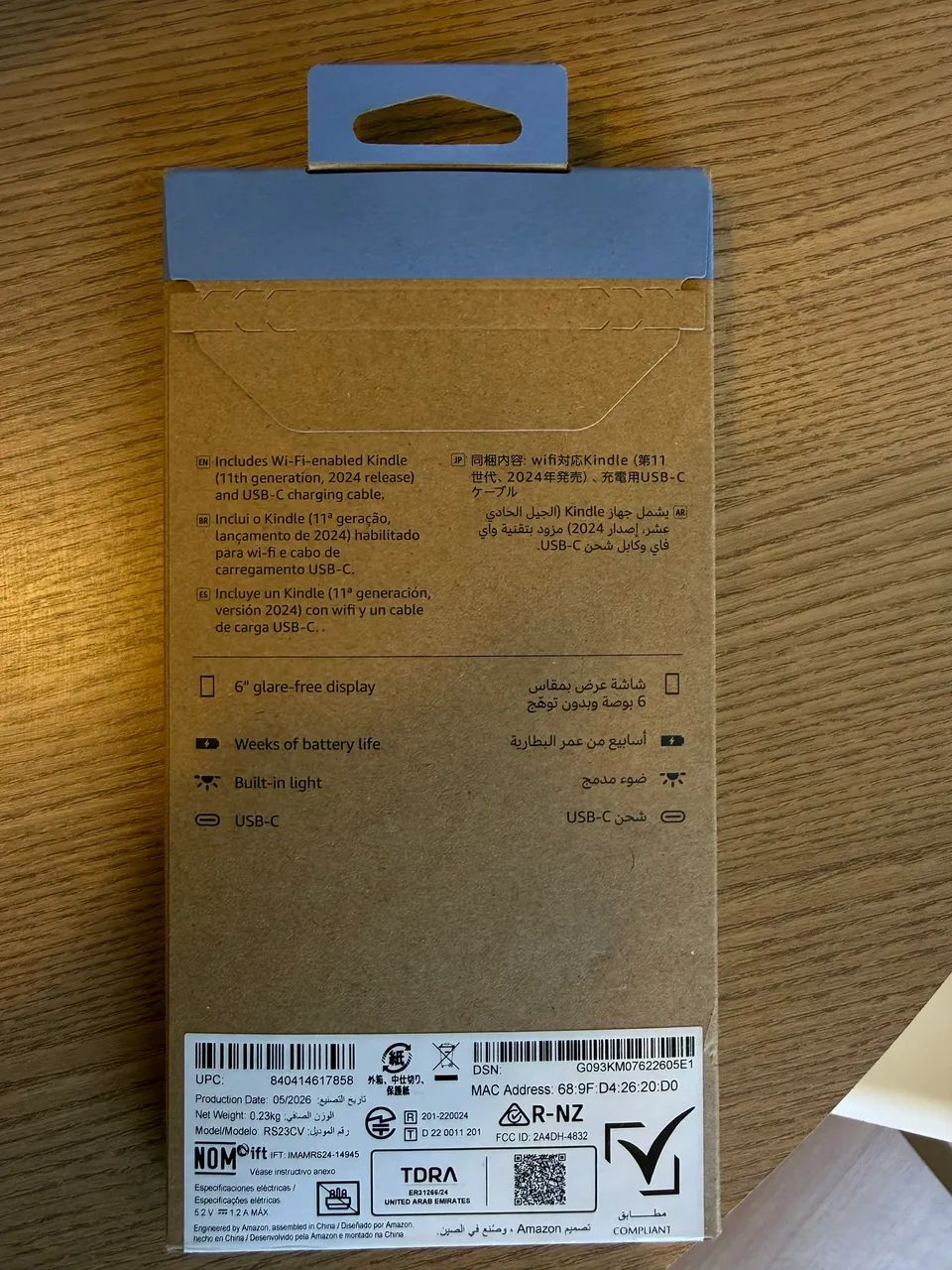 Kindle 11° geração - 16GB