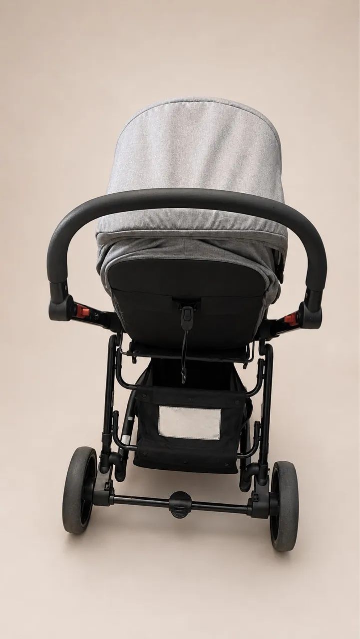Carrinho de bebê com bebê conforto  - Foto 5