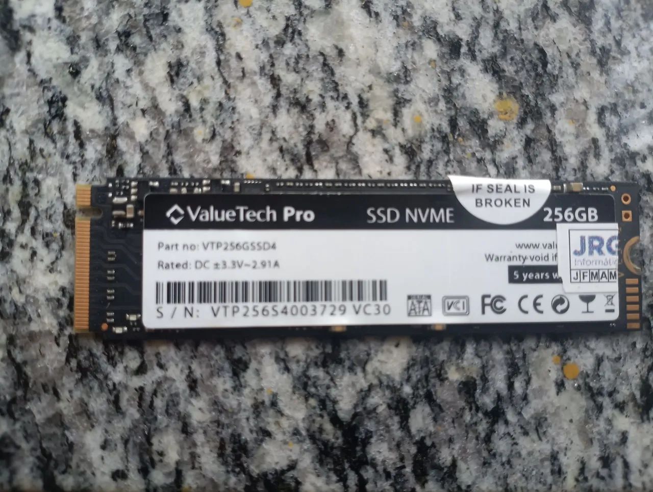 SSD NVME VALUETECH PRO 256 GB COM WINDOWS 11 PRO