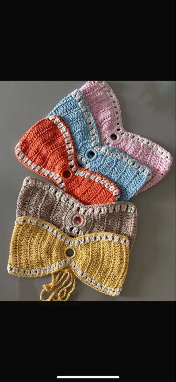 Cropped de crochê 