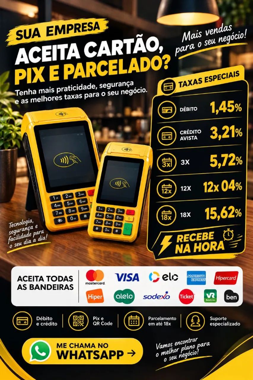 Máquina de cartão PagSeguro 