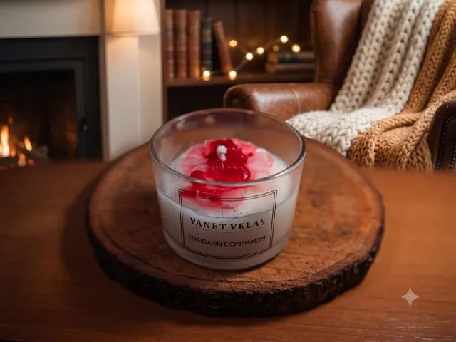 Velas aromáticas e decorativas