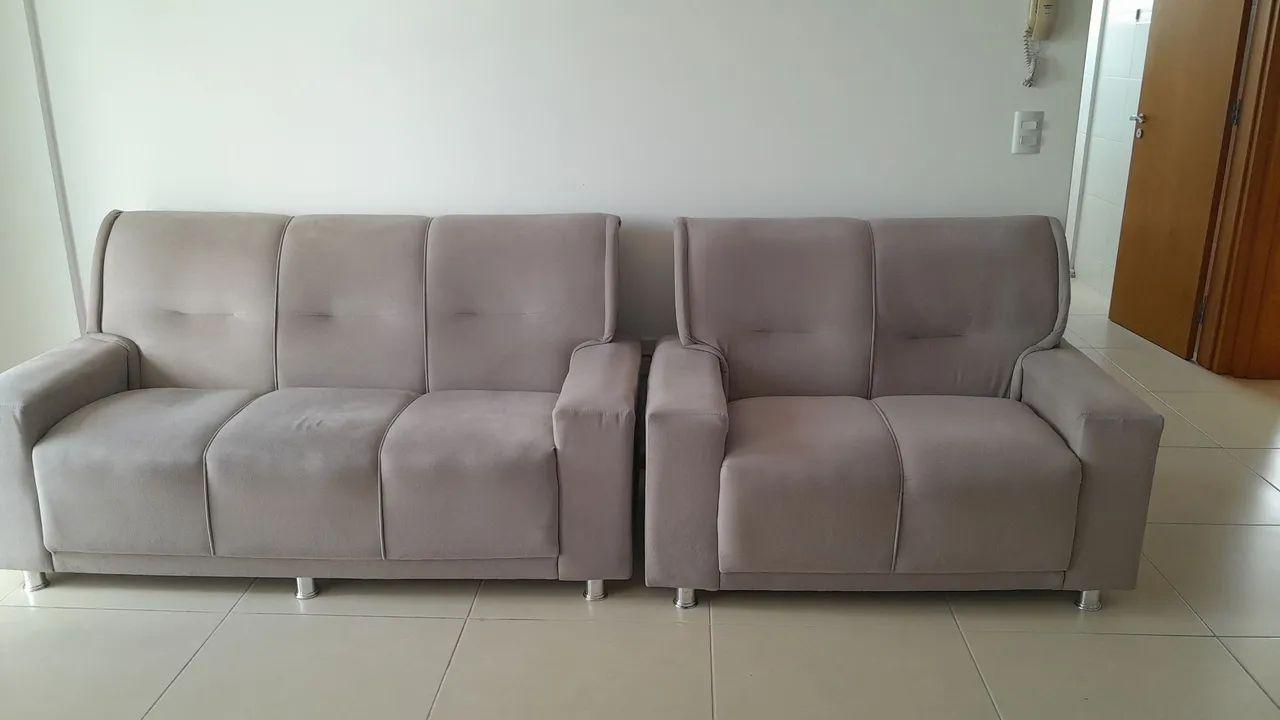VENDO 2 SOFÁS USADOS ÓTIMO ESTADO - Foto 2