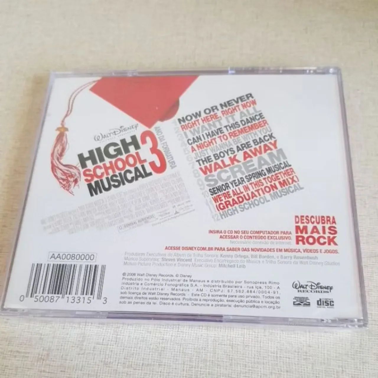 CD HIGH SCHOOL MUSICAL 3 (LACRADO)  ANO DA FORMATURA- AA 80000 - Foto 2
