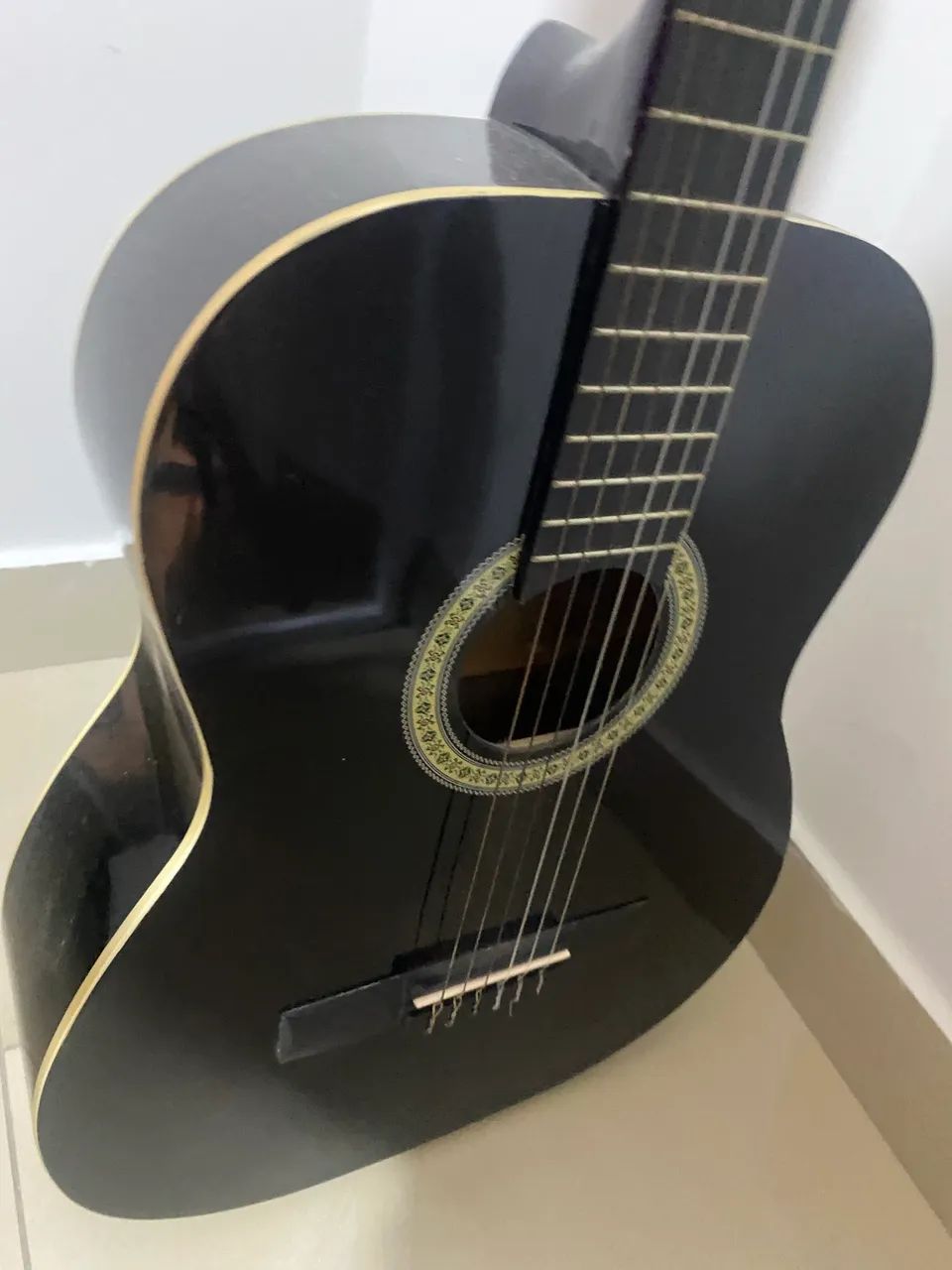 Violão Clássico Nylon Preto - Foto 4