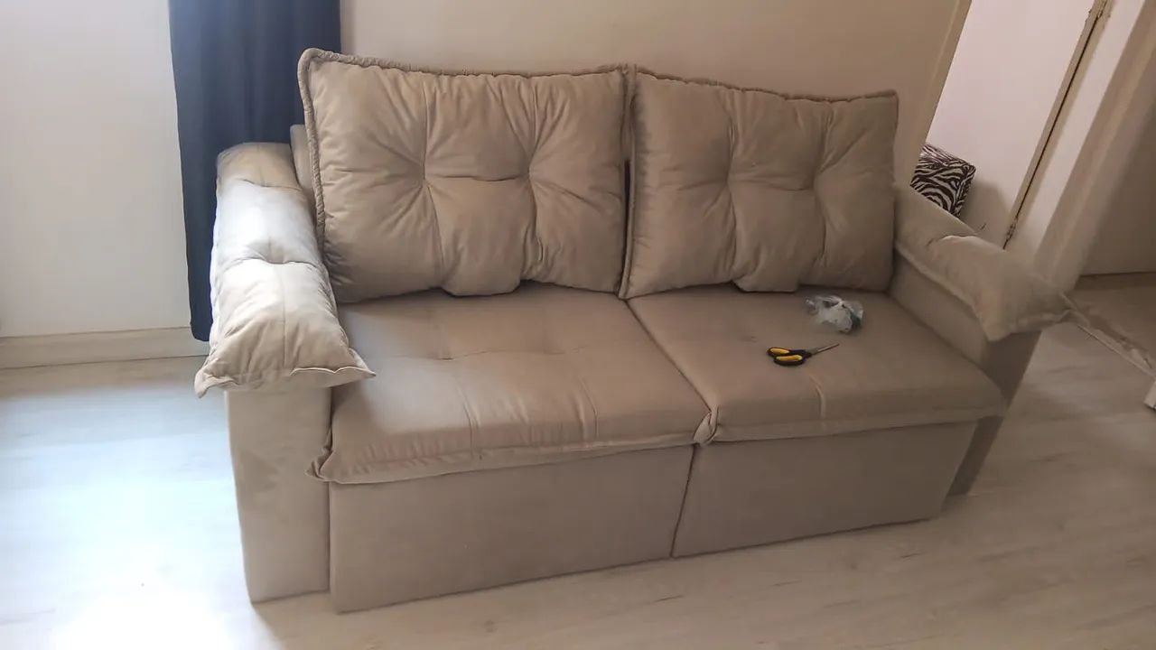 Sofá retrátil Texas luxo 1.80m frete grátis 