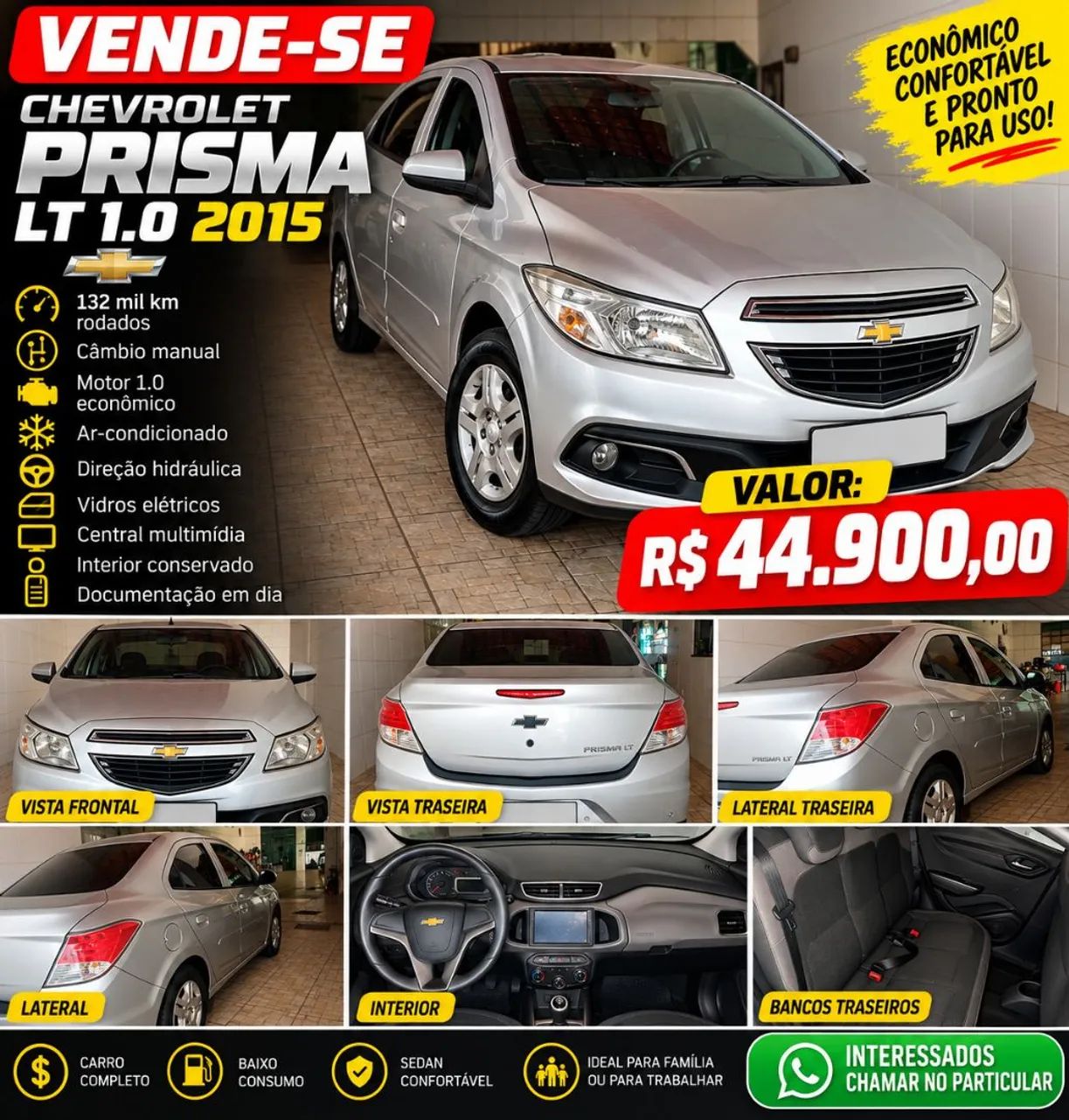 Chevrolet Prisma SED. LT 1.0 8V FLEXPOWER 4P 2015