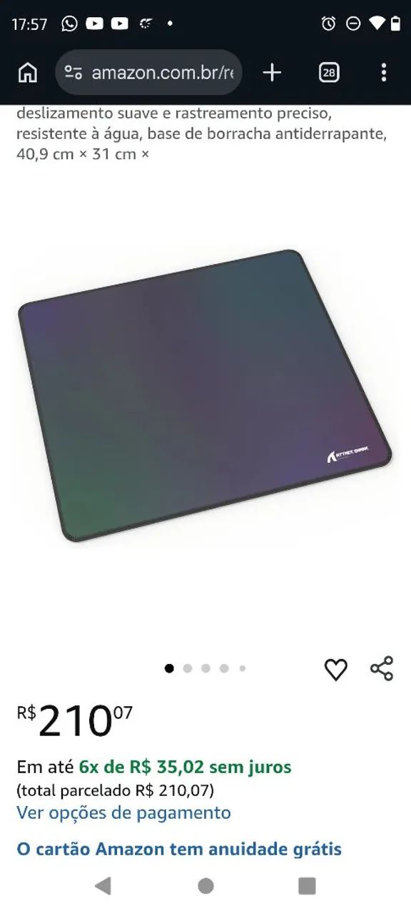 Mousepad Gamer ATTACK SHARK CM03 - Alta Precisão  - Foto 4
