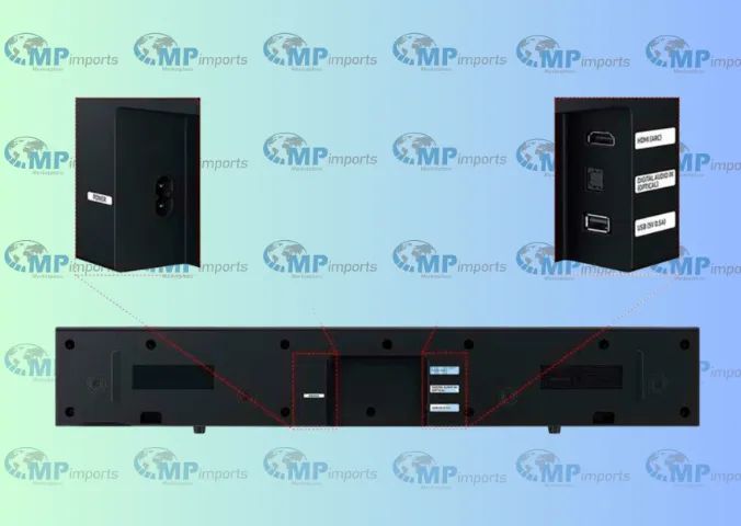 Loja MP Imports: Soundbar Samsung 2.0 Canais, com Subwoofer Integrado, Dolby Audio - Foto 3