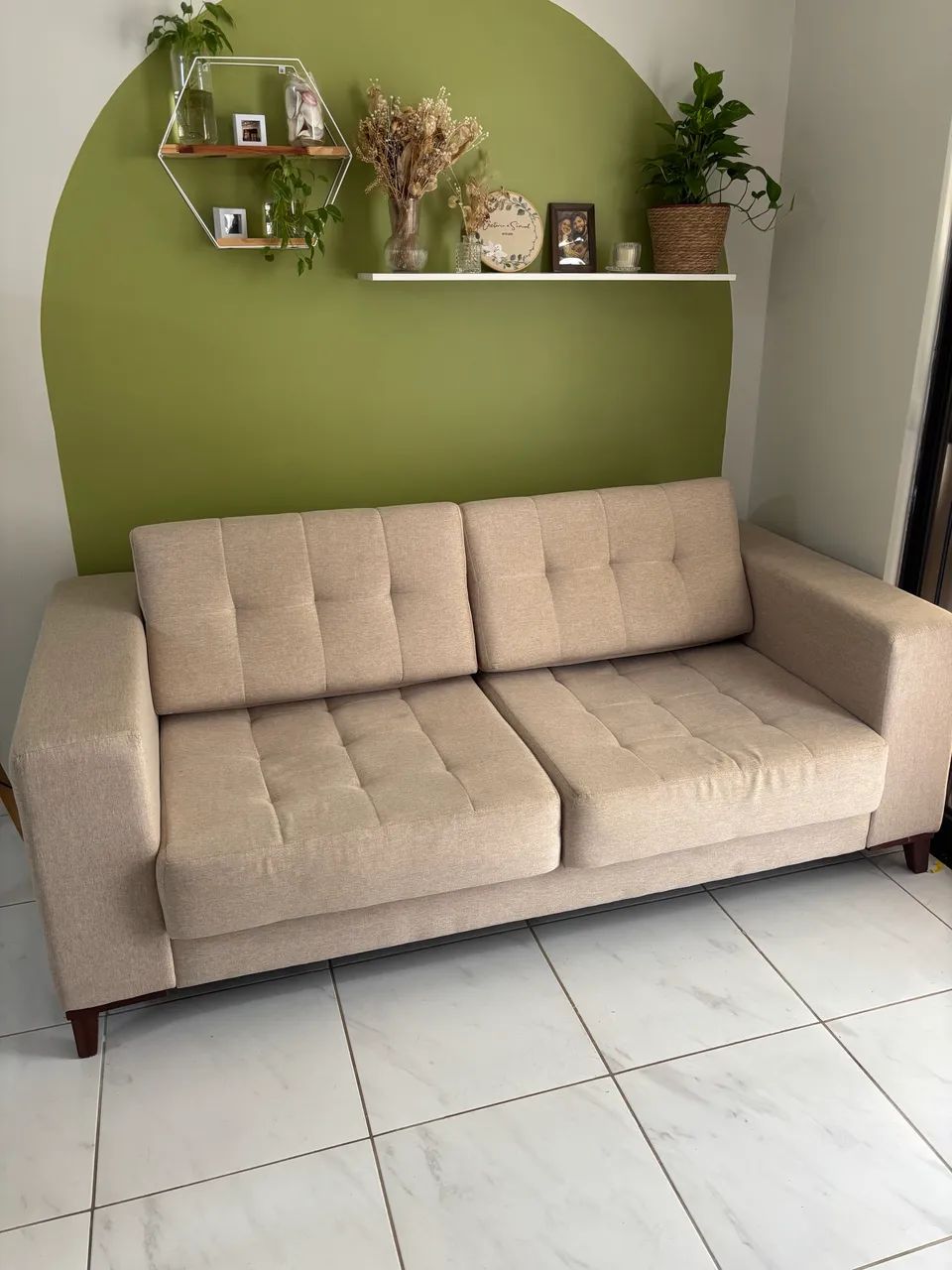 Sofá retrátil em linho 2m - Foto 2
