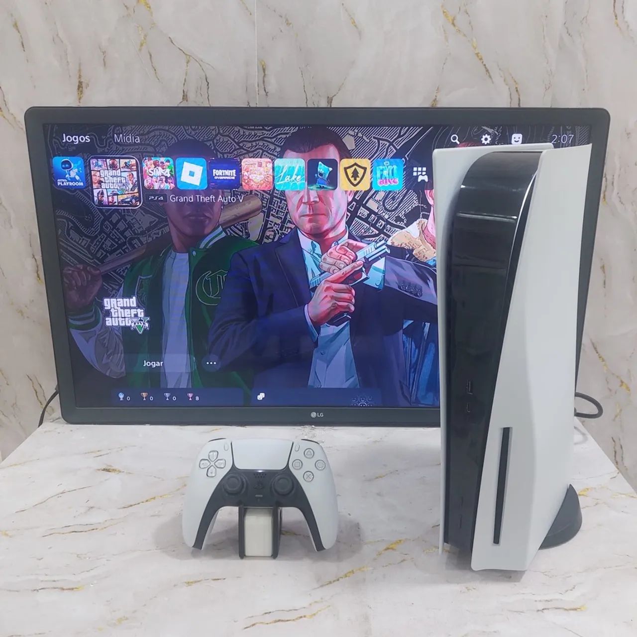 PS5 FAT COM LEITOR DE DISCO IMPECÁVEL 