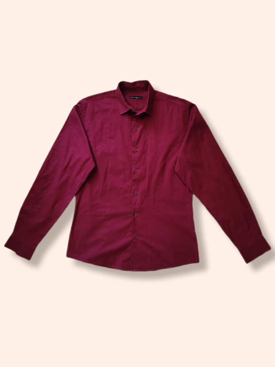 Camisa Masculina Vinho TNG P