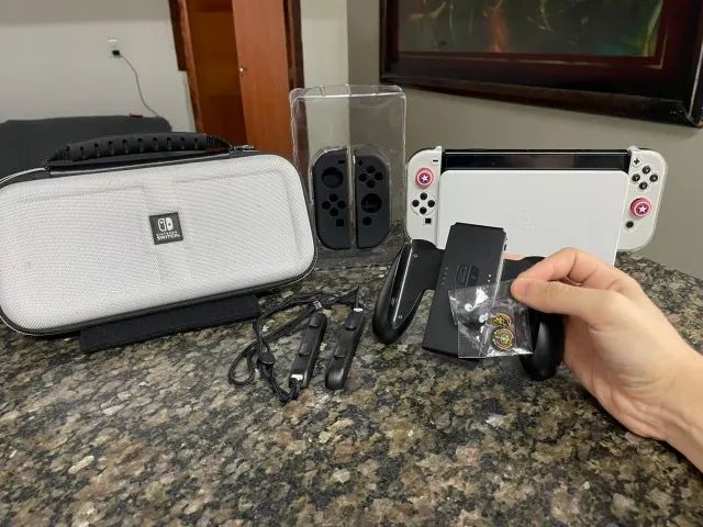NINTENDO SWITCH OLED + ACESSORIOS  - Foto 3