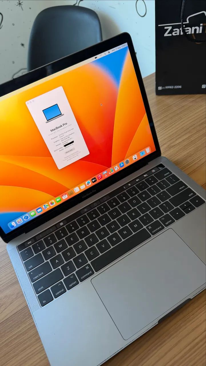 MACBOOK PRO 2017 - I7 - 16/512GB - TOUCHBAR - LOJA FÍSICA