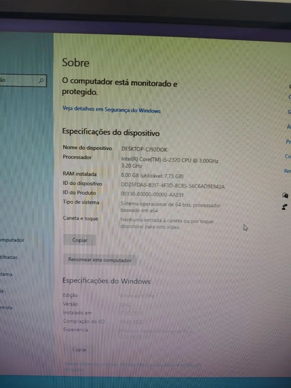 Computador Desktop Intel Core i5 | 8GB RAM | Windows 10 Pro - Foto 4