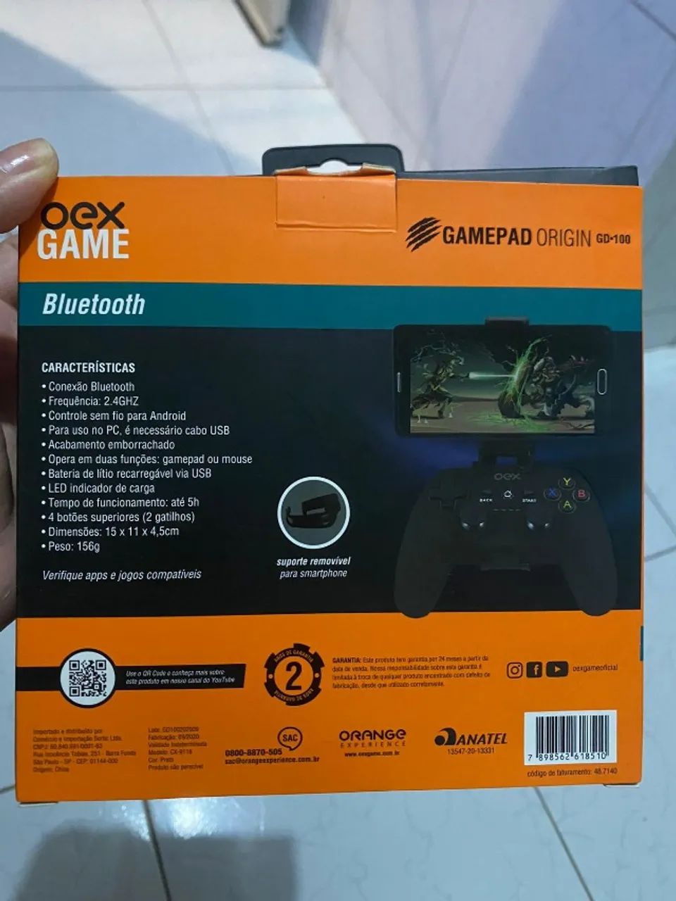 Controle Bluetooth OEX Gamepad Origin GD100 para PC e Android - Foto 3