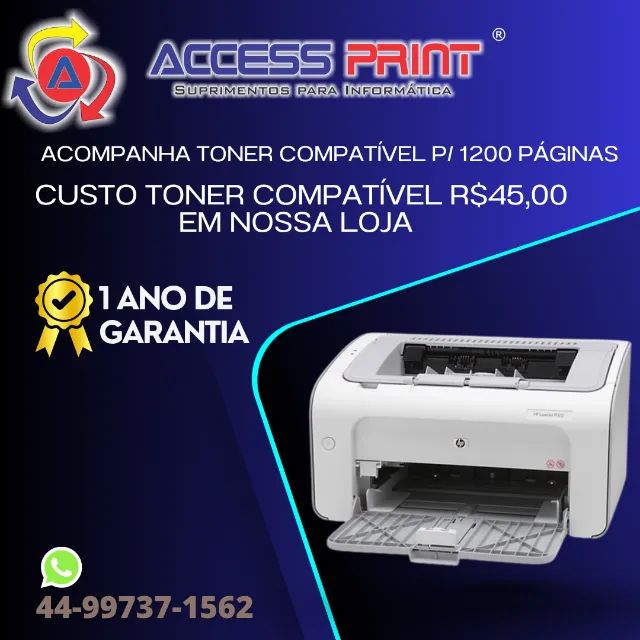 impressora laser hp P1005 1 ano de garantia - Foto 3