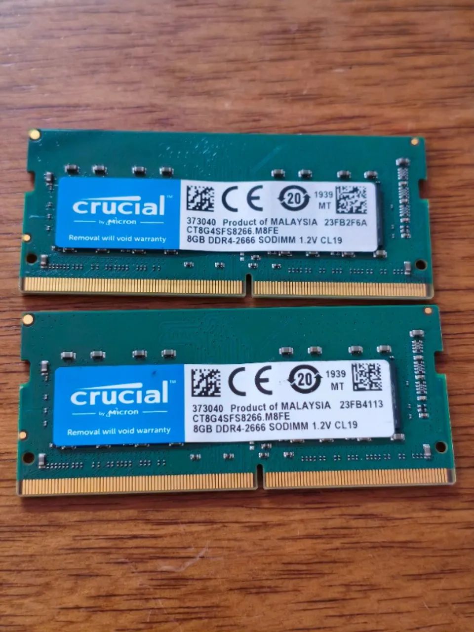 Kit 16GB 2x8GB memoria DDR4 2666 Notebook Laptop semi nova Asus