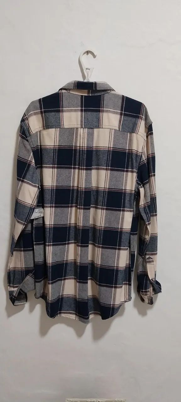 Camisa Xadrez Flanelada Marfino Nova - Foto 2