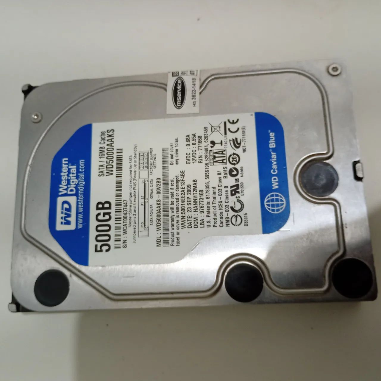 HD 500GB 16 MB CACHE 