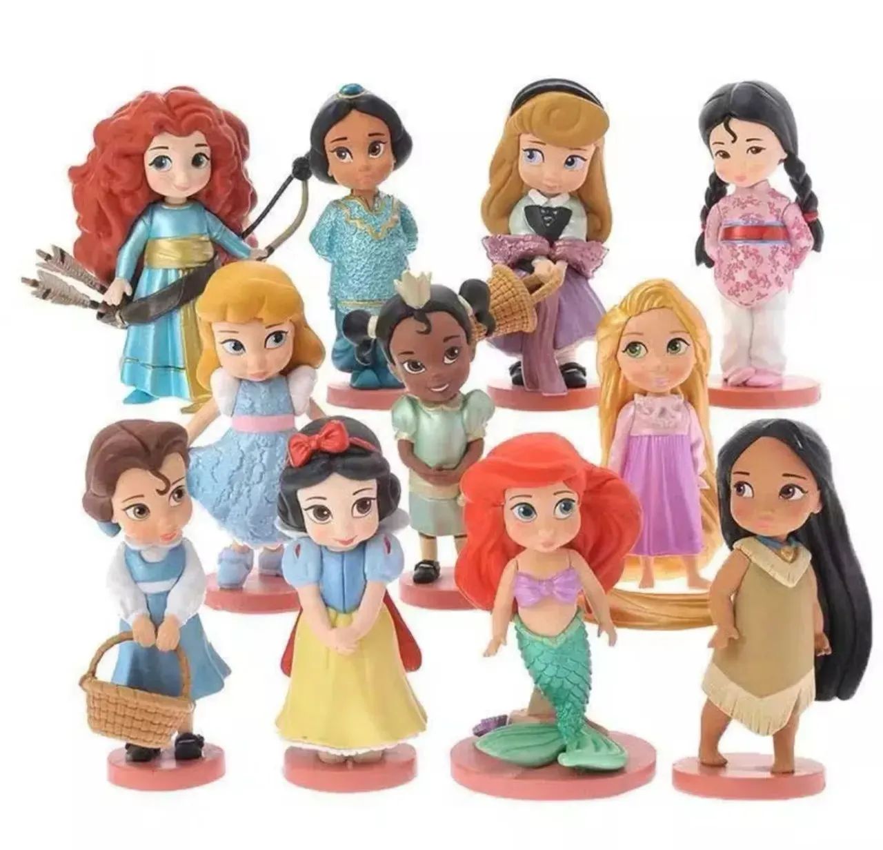 Bonecas mini animators com glitter
