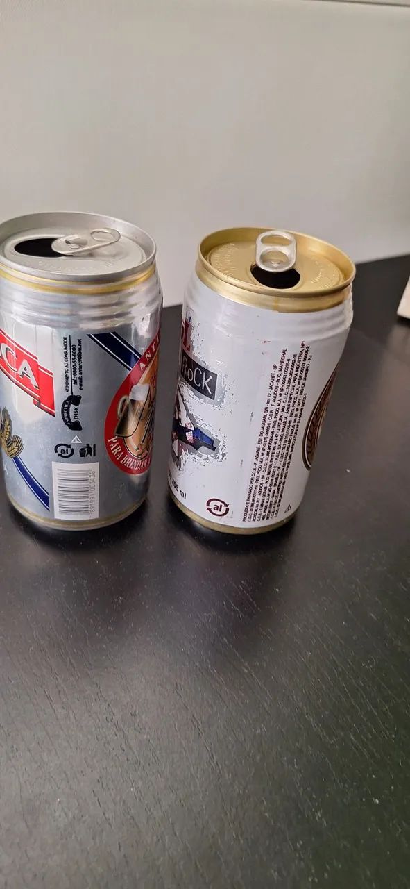 2 latas cervejas antigas - Foto 3