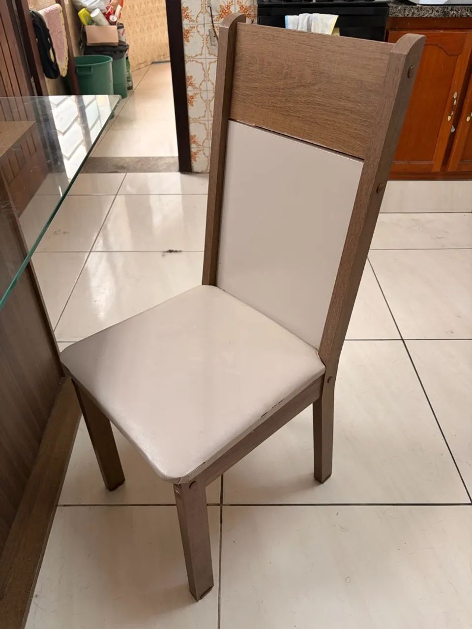 Conjunto de mesa de jantar com 6 cadeiras - Foto 4