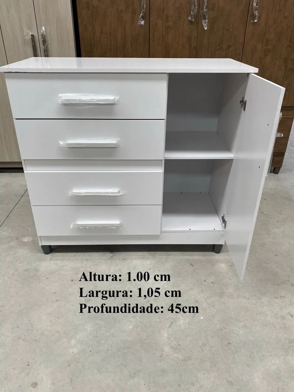 Cômoda com 4 gavetas - entrego  - Foto 2