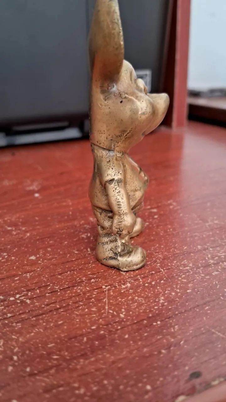 BONECO TOPO GIGIO DE BRONZE - Foto 2
