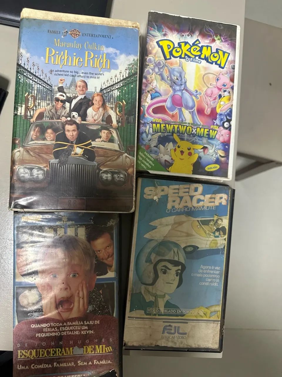 Filmes vhs Speed racer,pokemon  