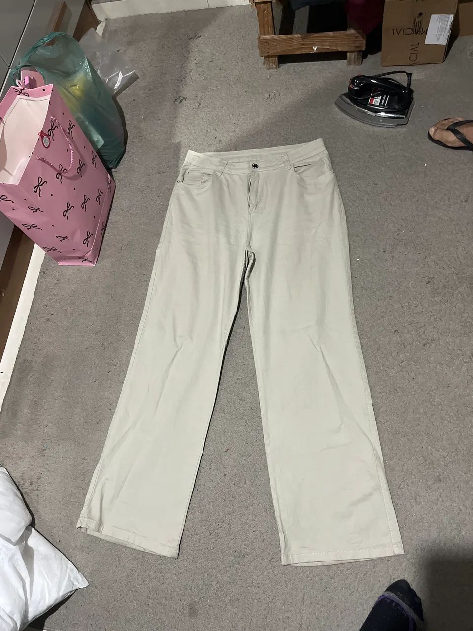 Calça Jeans Wide Leg Semi Nova