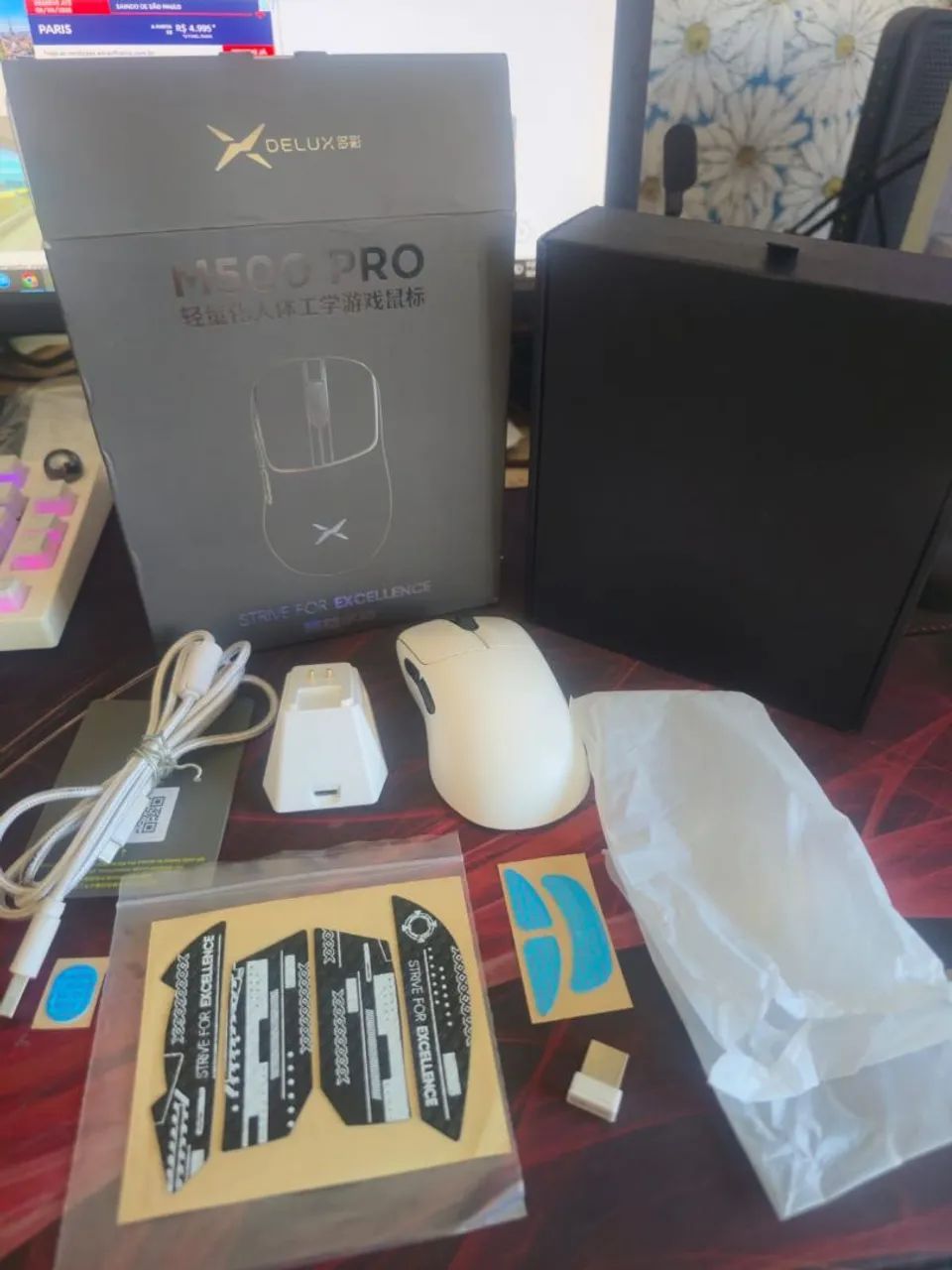 Mouse Gamer M500 Pro - Leve, Ergonômico e Alta Performance