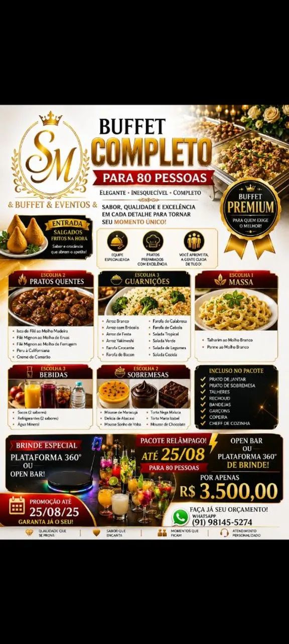 mega promoção buffet 