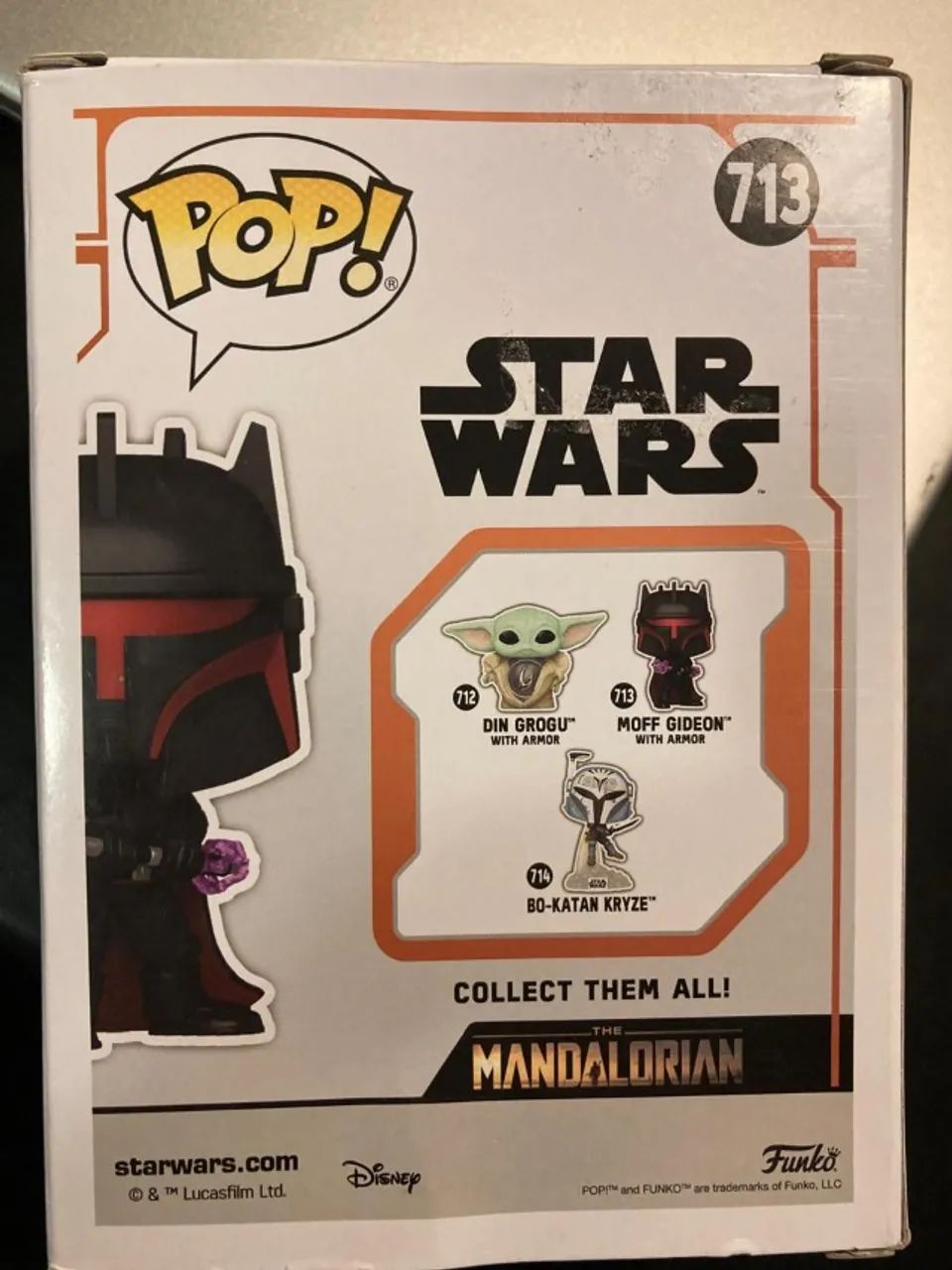 Funko Pop Disney Star Wars Moff Gideon With Armor 713 - Foto 4