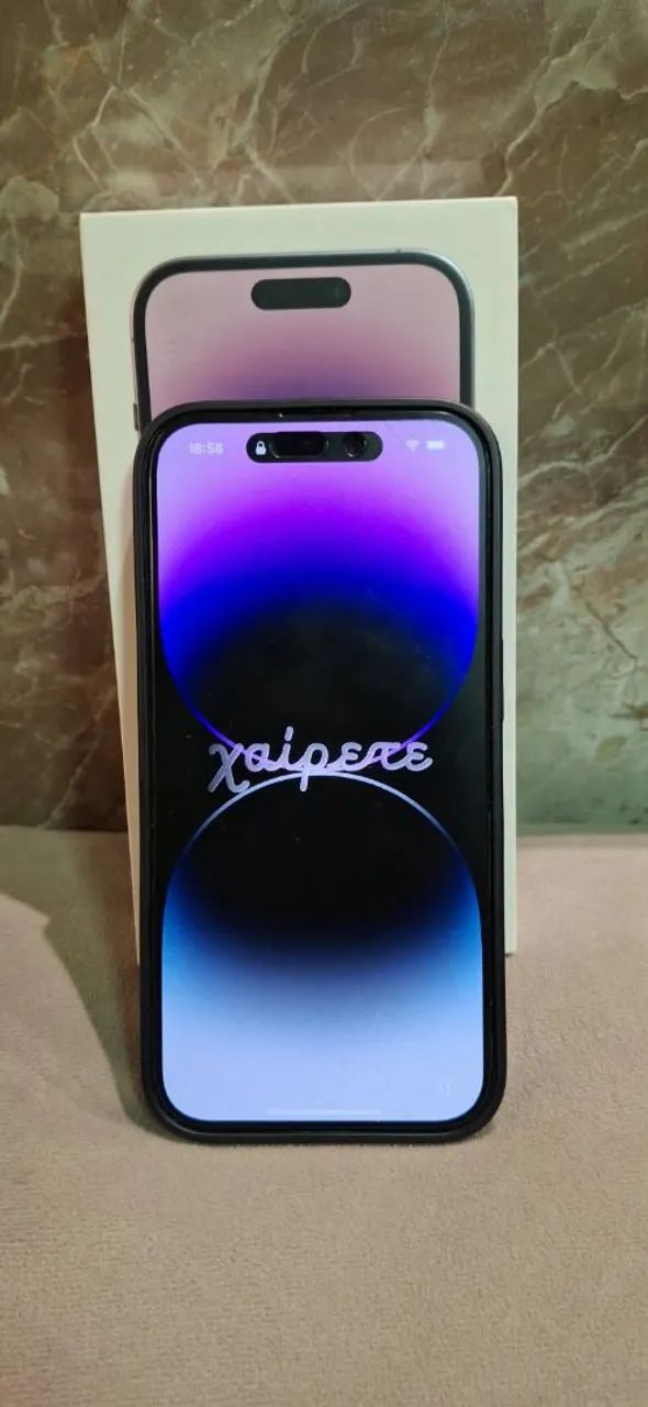 IPhone 14 pro - 128 Gb - roxo - caixa - 75% vida da bateria  - Foto 3